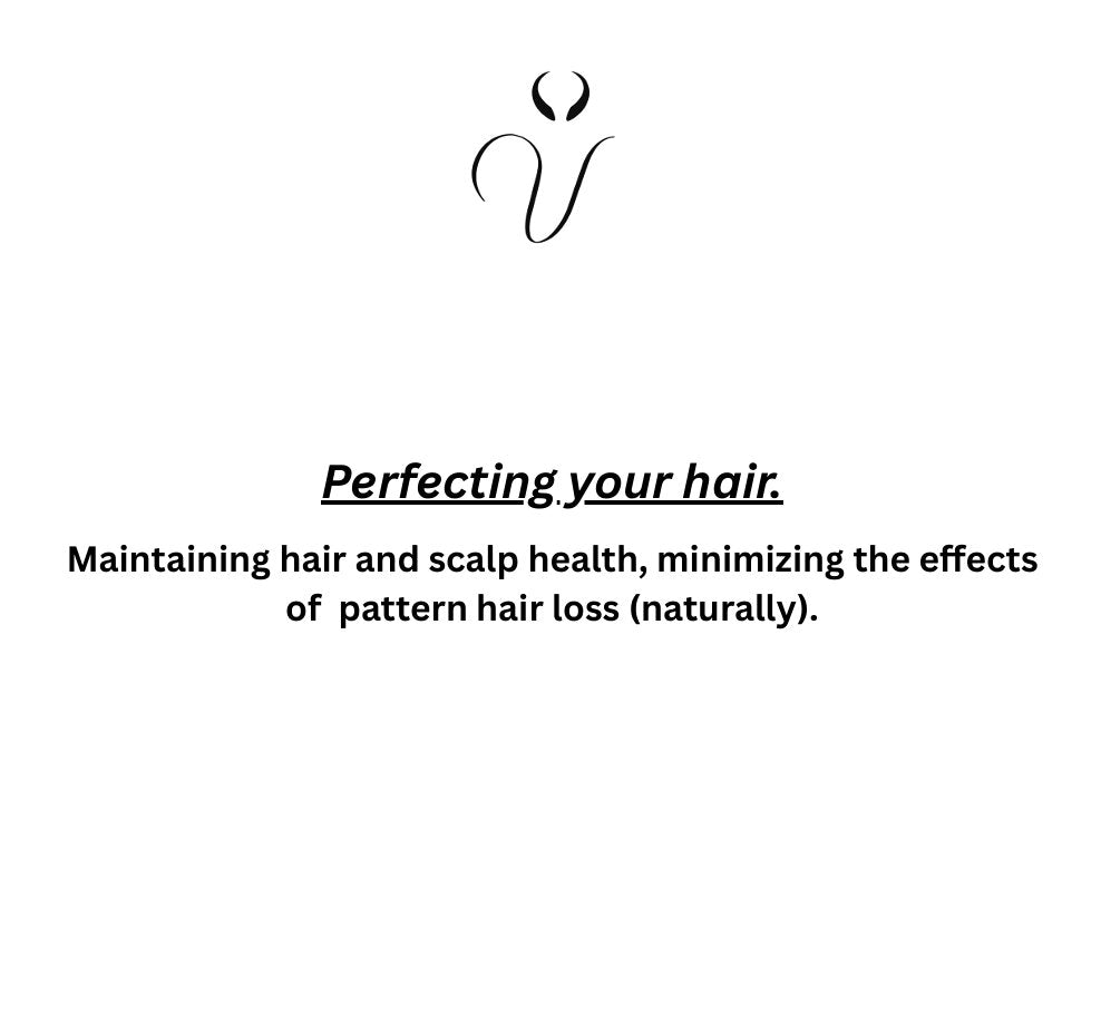 Perfecting your hair.